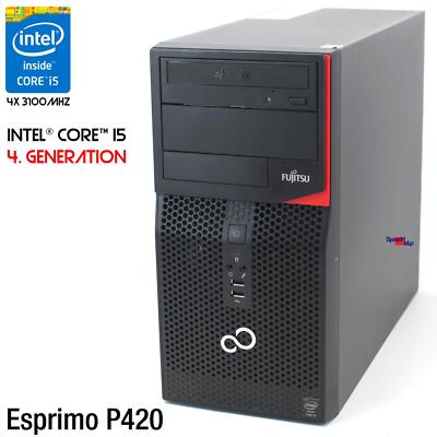 PC Fujitsu Esprimo P420 Tour Intel I5-4570 RAM 8Go HDD 500Go