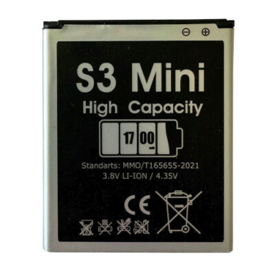 Samsung Galaxy S3 Mini GT-I8200 Akku Batterie Battery 1700mA baugl. EB-F1M7FLU