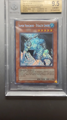 dago's most hated grap レア盤 1x BGS 9.5 Dragon Ice GLAS-EN084 NAME MISPRINT Error Secret Rare