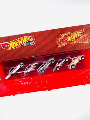 Hot Wheels RLC Drag strip Demons Shipping Container Set Unopened MIP