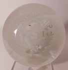 An AWESOME & SPLENDID ANTIQUE Millville Frit "FRIENDSHIP" Art Glass Paperweight — photo 2