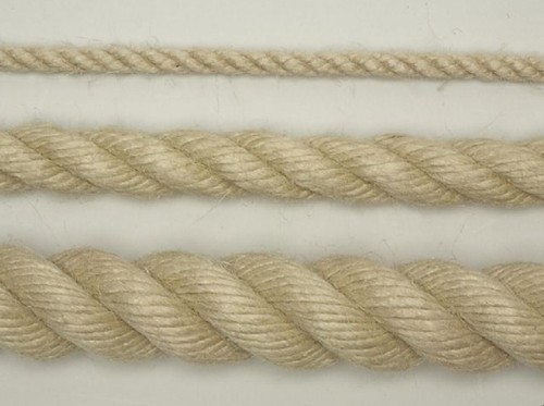 8mm Hemp look 3 Strand poly rope choose length 42284 - Picture 2 of 2