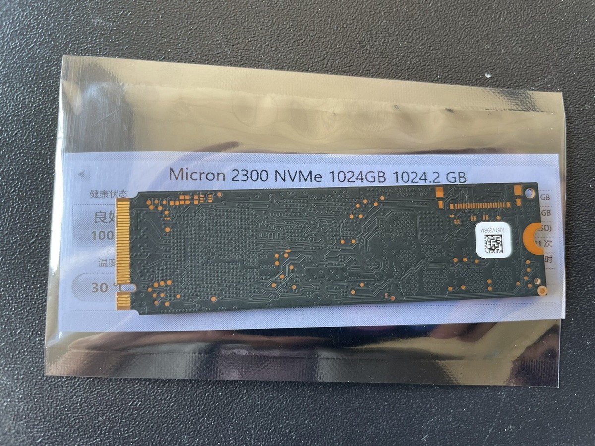 1TB NVMe PCIe Gen3 x4 M.2 2280 SSD Micron 2300 MTFDHBA1T0TDV