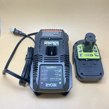 RYOBI P118 ONE+ 18V LITHIUM ION CHARGER & P190 Battery-Used Under 5 Power Cycle