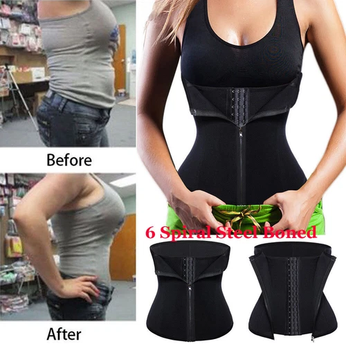 Korsett Taillentrainer Training Body Shaper Shapewear Unterbrust Bauch Cincher Gürtel - Bild 7 von 18