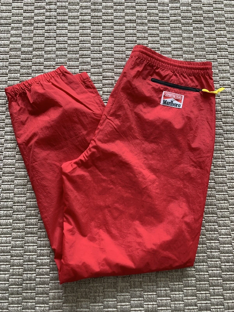 Vintage 90s Marlboro Adventure Team Nylon Jogger Sweatpants XL