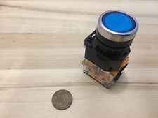1 Piece BLUE momentary push button switch 22mm normally open closed n/o n/c C25