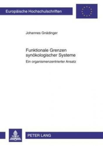 Thumbnail - Funktionale Grenzen Synökologischer Systeme Ein Organismenzentrierter