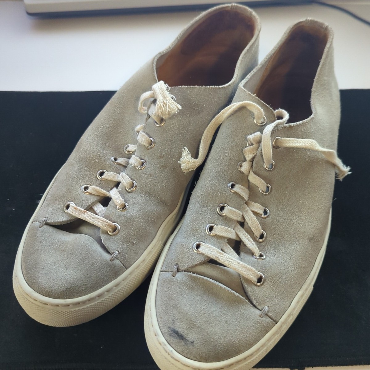 BUTTERO. Made in Italy Gray Suede Sneakers Mens sz 43 | eBay display picture 3