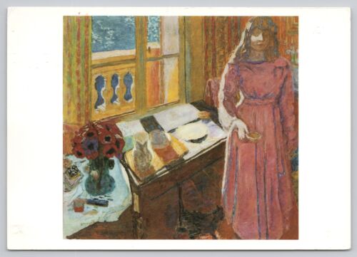 c26072 Pierre Bonnard The Bowl of Milk  art painting  postcard 1997 stamp - Picture 1 of 2