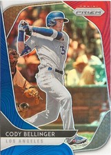 2020 Panini Prizm Cody Bellinger #28 Red White Blue Prizm Los Angeles Dodgers