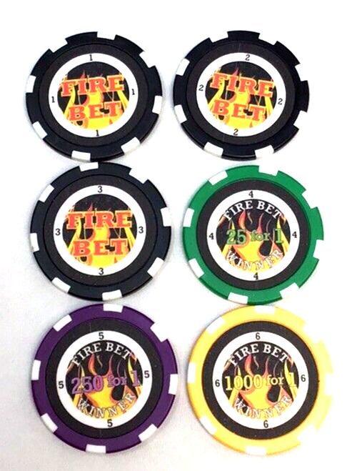 Craps Fire Bet Chips Set of (6) Casino Quality ****BRAND NEW****E eBay