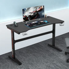 47 Inch Gaming Desk Computer Desk Extra Large PC Carbon Fiber Writing Desk Table