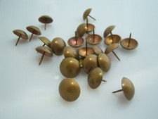 D.A.D.S. COPPER BRASS NAIL HEADS FUNITURE UPHOLSTERY High Dome Lot of 25 7/8"