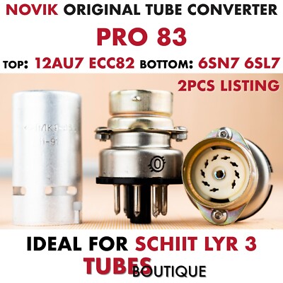 Tube Adapter Ecc82 12AU7 to 6SL7 6SN7 for Schiit LYR3 Adapter Novik Pro 83 2pc