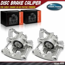 2x Rear Driver & Passenger Brake Caliper for Chevy Camaro 82-88 Pontiac Firebird