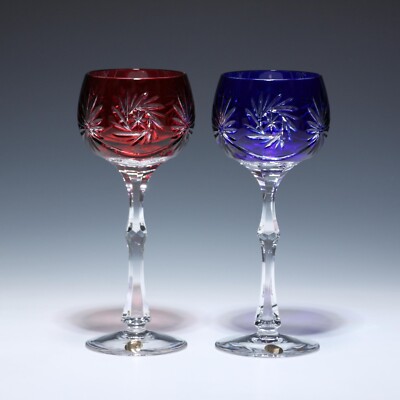 Paar Dresden Crystal Bleikristall Römer 1990er Jahre