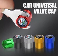 Tappi copri valvola ruota Alfa Romeo Giulietta alluminio gomme pneumatici auto