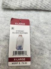 Vince Camuto Ladies Turtleneck Sweater Size XL Silver Heather