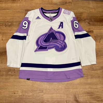 Adidas Primegreen Rantanen Colorado Avalanche Hockey Fights Cancer