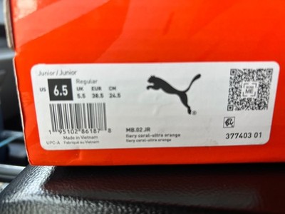 Puma 02  M.E.LO.  Size 6.5 Junior With Box