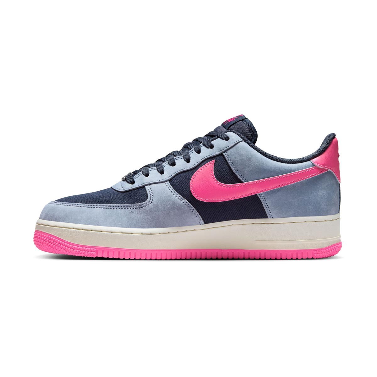 MENS NIKE AIR FORCE 1 07 LX_DARK OBSIDIAN/PINK BLAST FB8876-401-SIZE 14