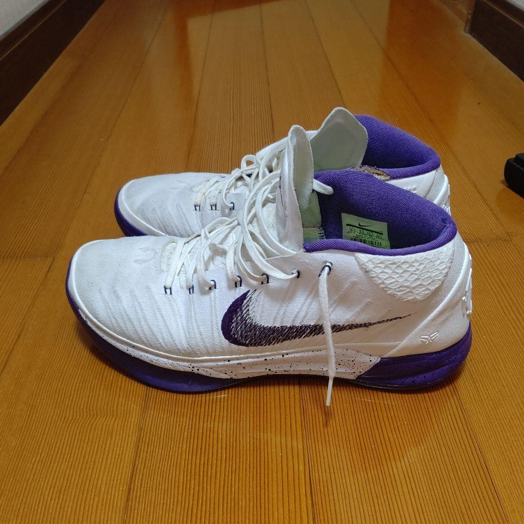 Nike Kobe A.D. EP White Purple Men's Basketball Shoes Size 10.5 US