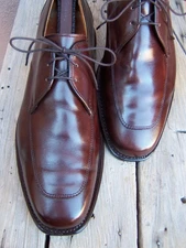 ALLEN EDMONDS Mens Casual Dress Shoes Mahogany Brown Leather Oxfords Size 11.5D