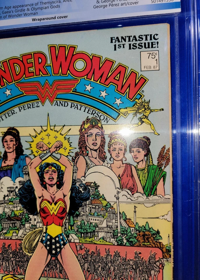 1987 WONDER WOMAN #1 9.8 Graded. UNTRA RARE NEWSSTAND! ONLY COPY ON EBAY!  - Image 3 of 4