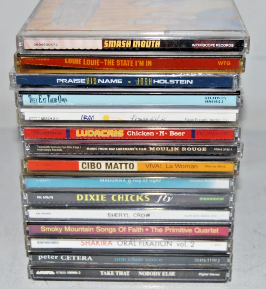 Lot 15 CDs Pop Country Rock Rap Gospel Alternative Shakira Ludacris Smash Mouth - Image 1 of 4