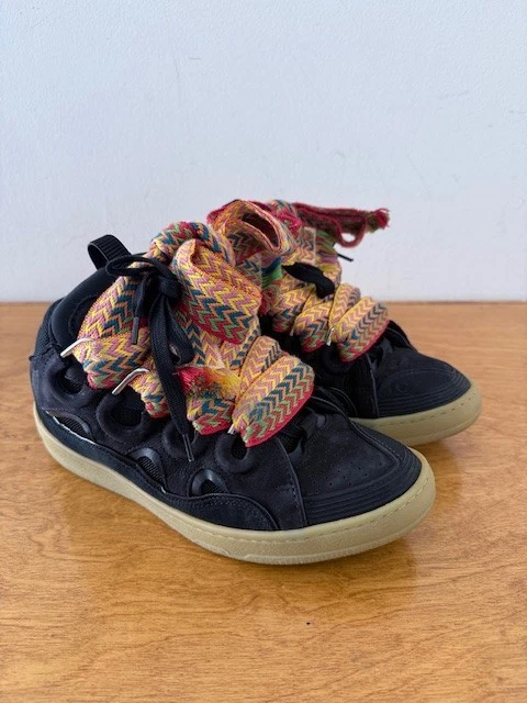 Lanvin — Lanvin Curb Sneakers Black Multicolor Laces - EU 40 / US 7