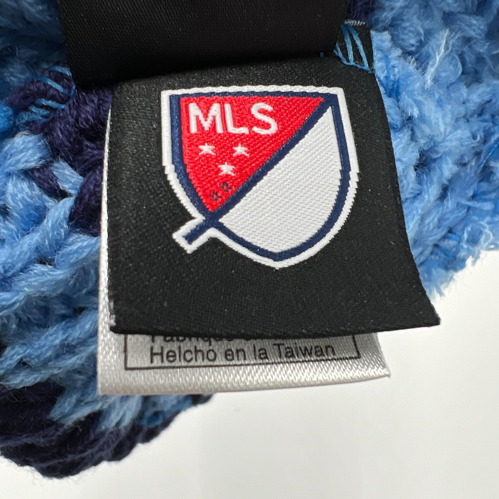 Adidas Unisex OSFA Blue Striped Knit New York City FC MLS Winter Beanie Hat NWT thumbnail 5