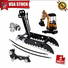NEW For Mini Excavators Small Digger Attachment Kit Hydraulic Thumb Clip Clamp