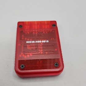 Memory Card 2 for Playstation 2 PS2 NYKO PSM2 Clear Red - Tested