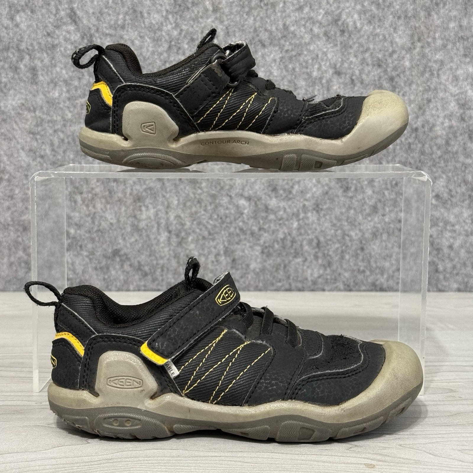 Scarpe da trekking KEEN bambino Contour Arch nero giallo taglia 12C (EU 30)