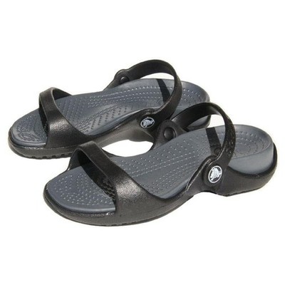 Crocs shoes women's kids Cleo black size 34-35 W5 New