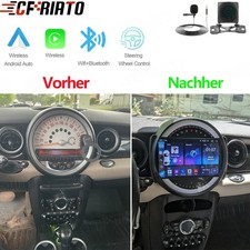 Apple Carplay Android15 Autoradio GPS F�r BMW Mini Cooper R55 R56 2007-2013 Kam