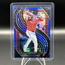 2025 Panini Select James Wood #172 Blue Pulsar Prizm Premier Level /99 Nationals