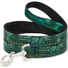 Dog Leash Cali Bear/Palm Trees/Geometric Green
