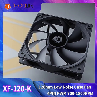 ID-COOLING XF-120-K 120mm 4Pin PWM CPU Cooler PC Case Fan 700-1800RPM Silent Hyd