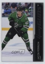 2021-22 Upper Deck Series 2 Young Guns Clear Cut Jacob Peterson #492 6eg