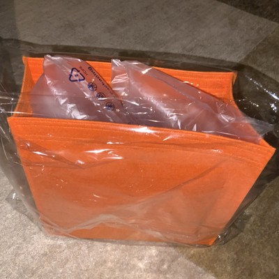 SAMORGA Bag Organizer For Hermes Hac A Dos GM Backpack 1.2mm Orange BRAND NEW