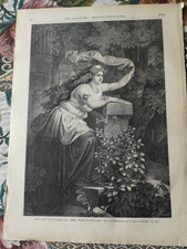 RK �LUM Newspaper Print 1876 520 Opera Richard Wagner Tristan and Isolde Pixis