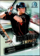 2016 Bowman Chrome Fantasy Impact #BSI-CA Christian Arroyo San Francisco Giants