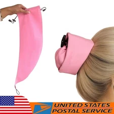 Waterproof Hair Sleeve, Crown Washing Shower Cap Ponytail For Long Hair