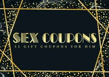 Sex Coupons - 52 Gift Coupons for Him