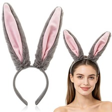 HIFANMM Bunny Ears Headband Halloween Hair Bands Rabbit Cosplay Decoration | ...