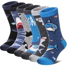 Kids Merino Wool Hiking Socks Toddlers Boys Girls Cozy Thermal Winter Thick W...