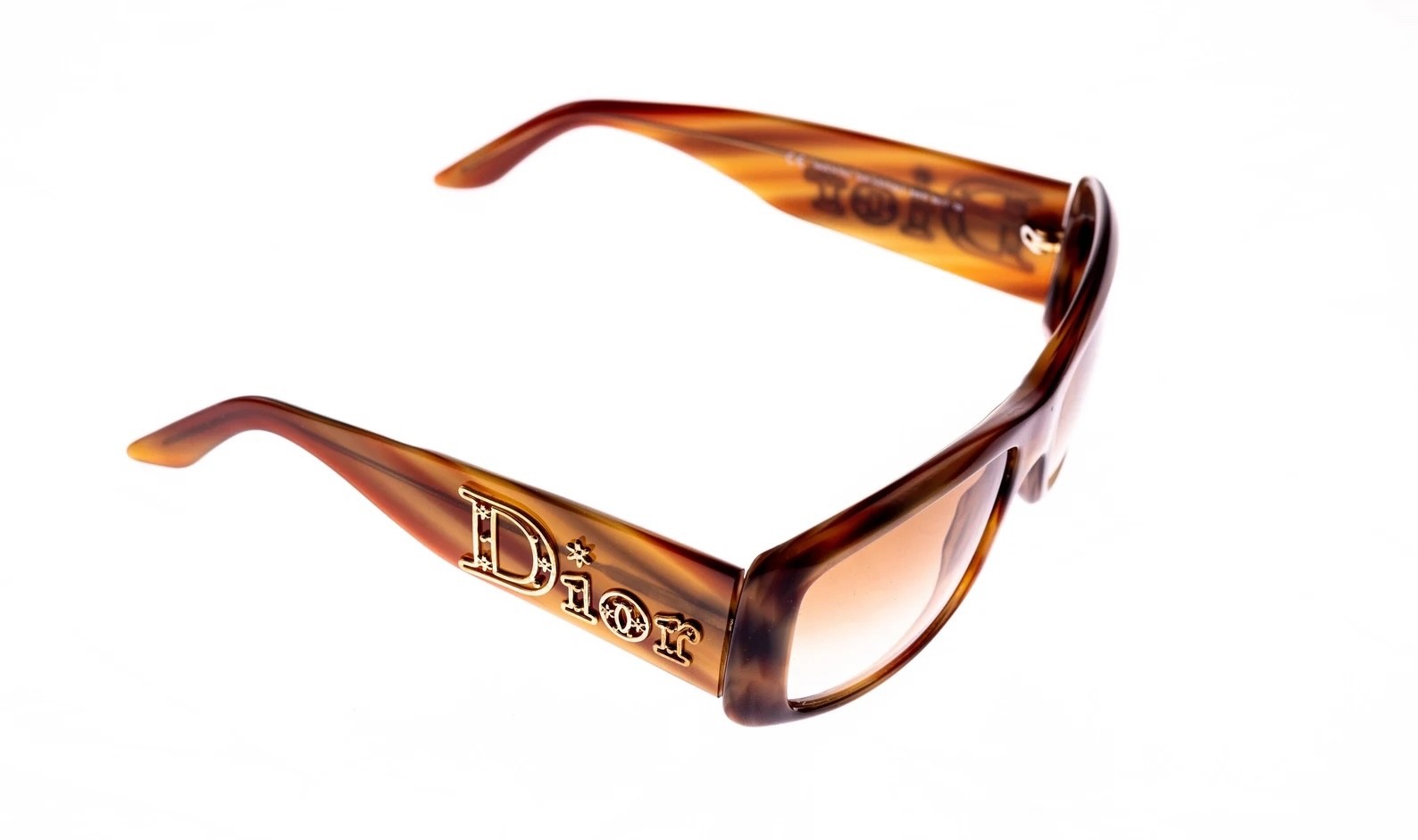NEW Christian Dior Aventura 2W9ID Brown Gold Square Women’s Sunglasses Austria image 5