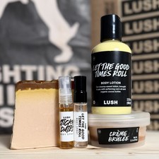 lush let the good times roll, honey i washed the kids, creme brulee bundle
